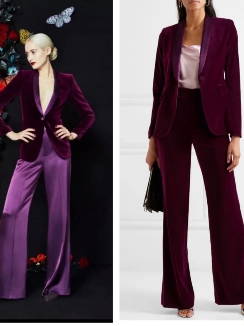 Alice and Olivia Purple Blazer